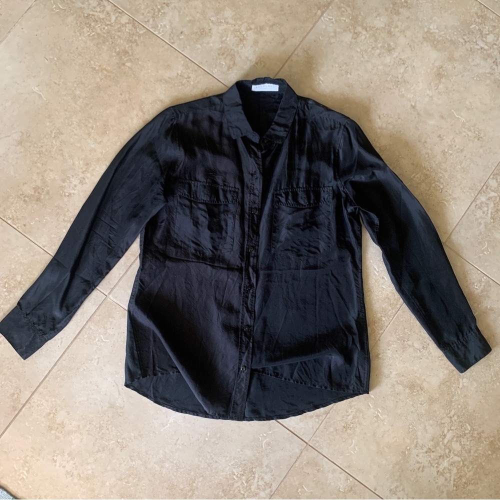 Everlane Silk Button Down XS